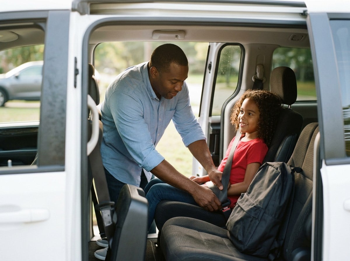 Noah Cares driver ready for the morning route